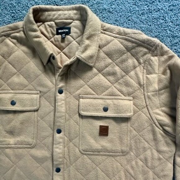 Brixton Camel Quilted Men's Jacket - Size XXL - EUC - Picture 2 of 9
